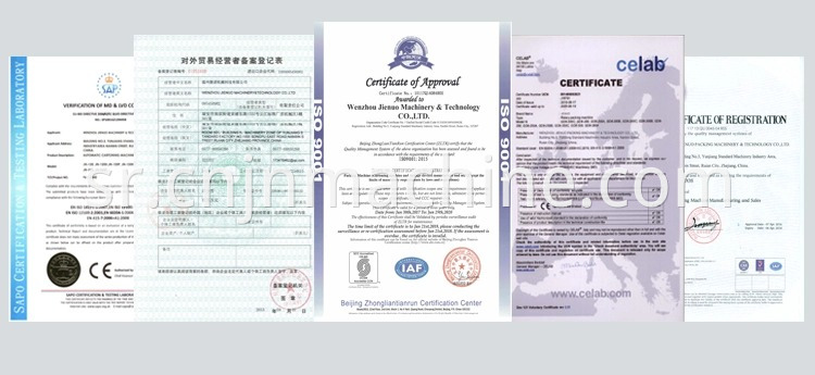 JENOR Quality Certifications including CE and ISO